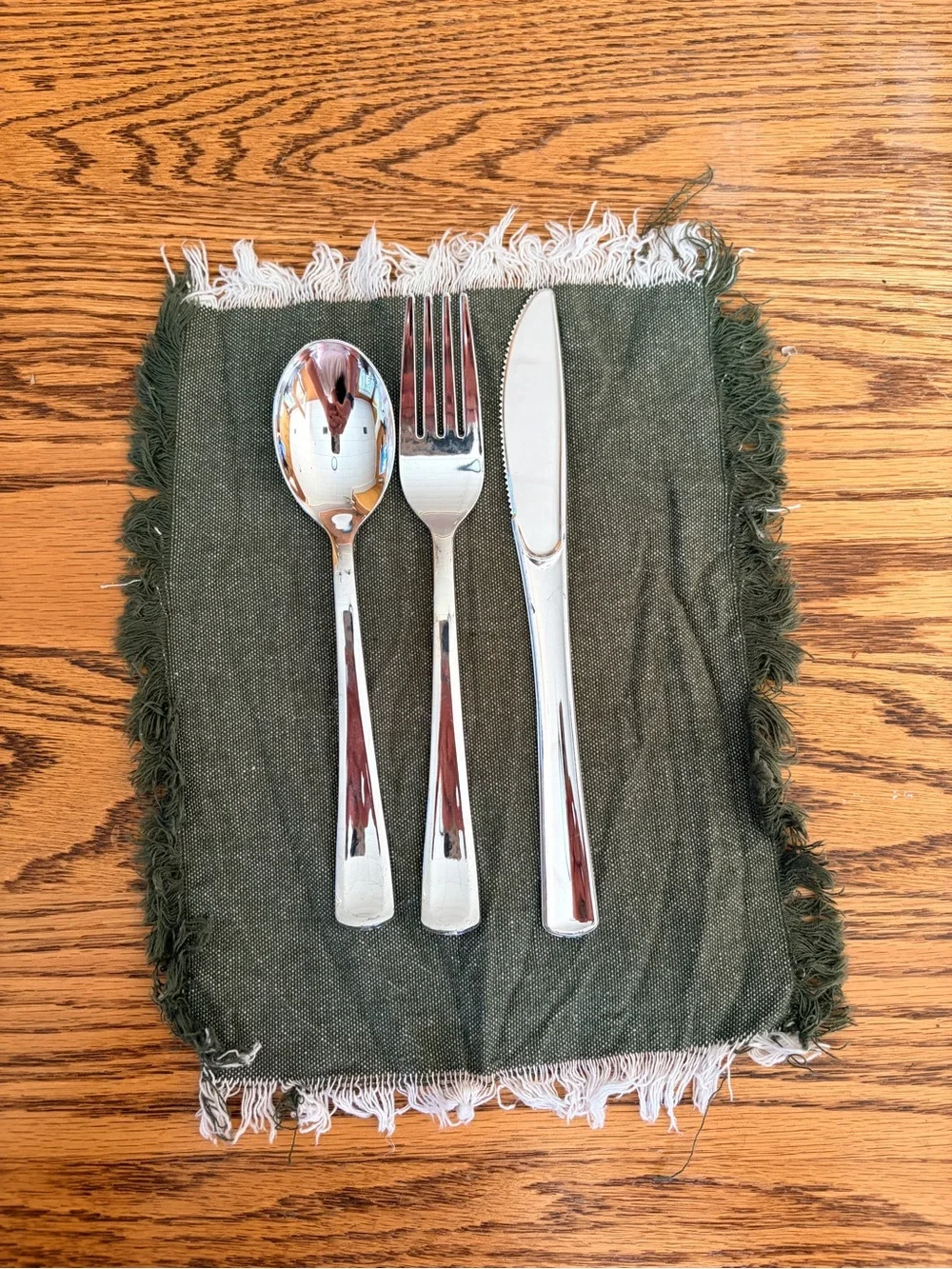 Set of 25 Handmade Raw Edge Napkins